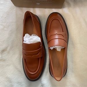 NIB Madewell Vernon loafers Dried Maple brown sz 9